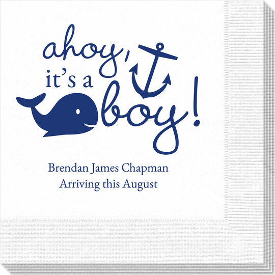 Ahoy It's A Boy Napkins