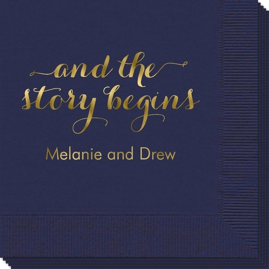 And the Story Begins Napkins
