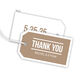 Bold Thank You Hanging Gift Tags Image 7 of 11
