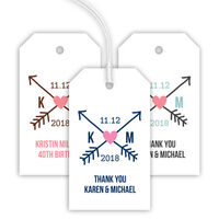 Crossed Arrow Hanging Gift Tags