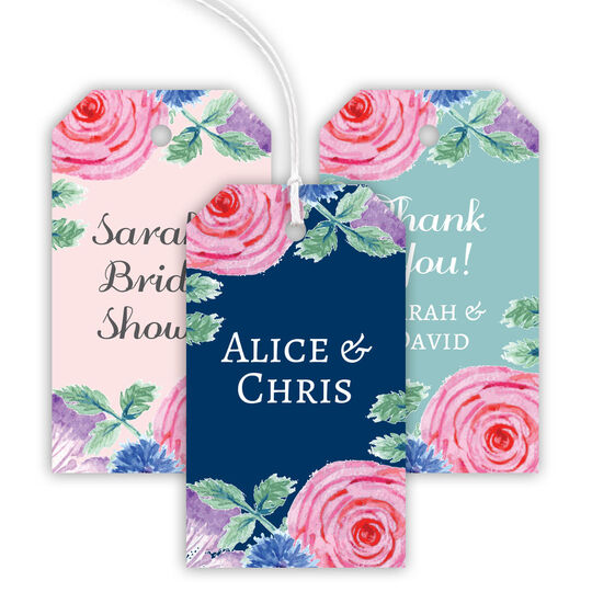Vintage Flower Hanging Gift Tags