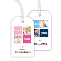 Heart and Stars Photo Hanging Gift Tags