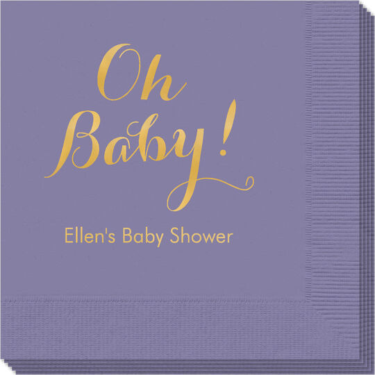 Elegant Oh Baby Napkins