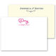 Triple Thick Custom Flat Note Cards with Your 1-Color Logo - Raised Ink Image 1 of 2