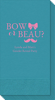 Bow or Beau Gender Reveal Guest Towels