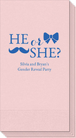 He or She Gender Reveal Guest Towels