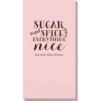Sugar and Spice Poem Guest Towels