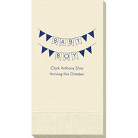 Baby Boy Pennant Guest Towels