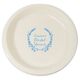 Personalized Floral Laurel Wreath Plastic Plates Image 2 of 5