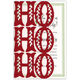 Ho Ho Ho Glittered Die-cut Pocket Invitations Image 1 of 2