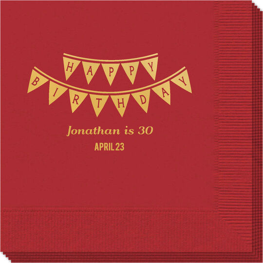 Birthday Banner Napkins