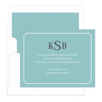 Lagoon Double Frame Sympathy Cards