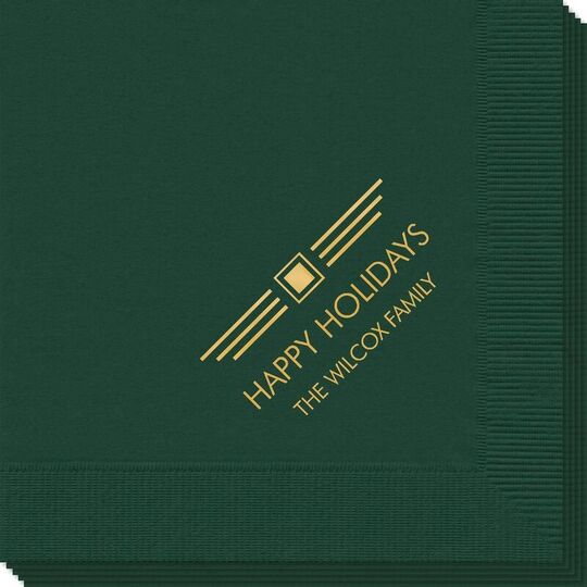 Modern Deco Scroll Napkins