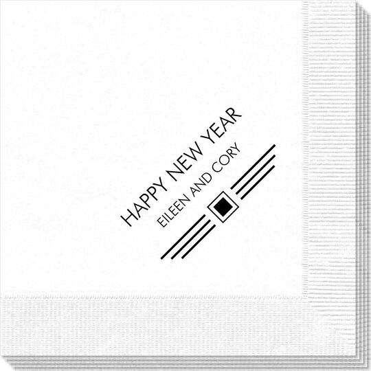 Modern Deco Scroll Napkins