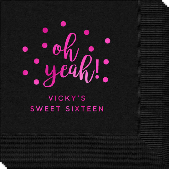 Confetti Dots Oh Yeah! Napkins