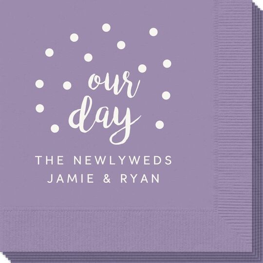 Confetti Dots Our Day Napkins