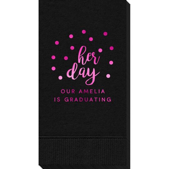 Confetti Dots Her Day Guest Towels