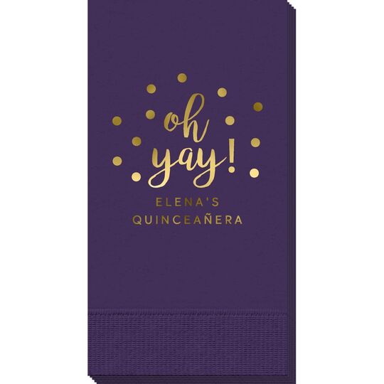 Confetti Dots Oh Yay! Guest Towels