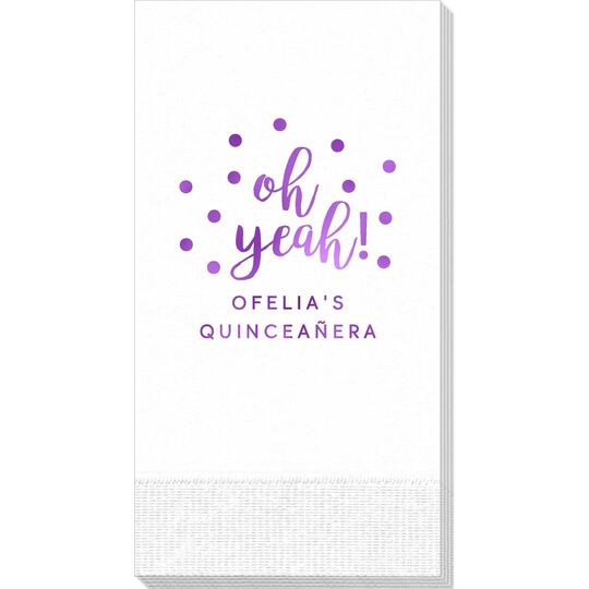 Confetti Dots Oh Yeah! Guest Towels
