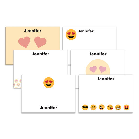 Emoji Heart Eyes 4x3 Post-it® Notes