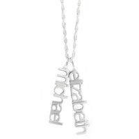 Modern Sterling Silver Name Necklace