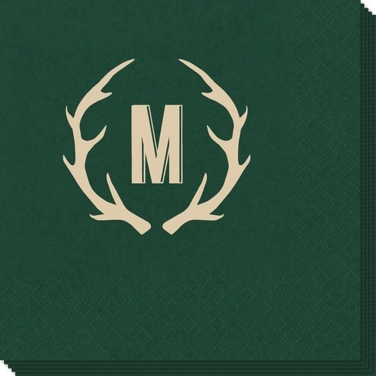 Antlers Initial Napkins