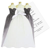 Bridal Gown with Bridesmaids Die-cut Invitations