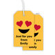 Yellow Emoji Hanging Gift Tags Image 3 of 5