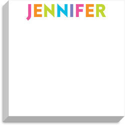 Colorful Name Jumbo Notepads