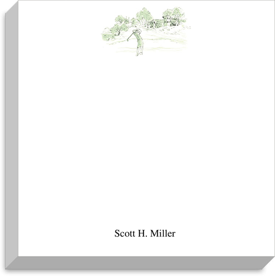 Golf Toile Jumbo Notepads