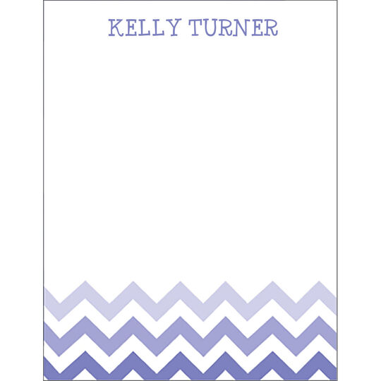 Purple Zig Zag Flat Note Cards