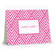 Pink Modern Chevron Folded Note Cards Image 3 of 3