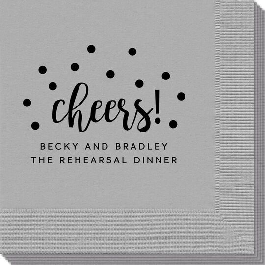 Confetti Dots Cheers Napkins