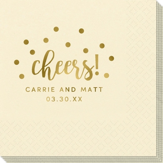 Confetti Dots Cheers Napkins