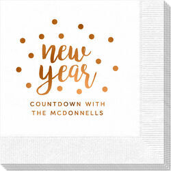 Confetti Dots New Year Napkins