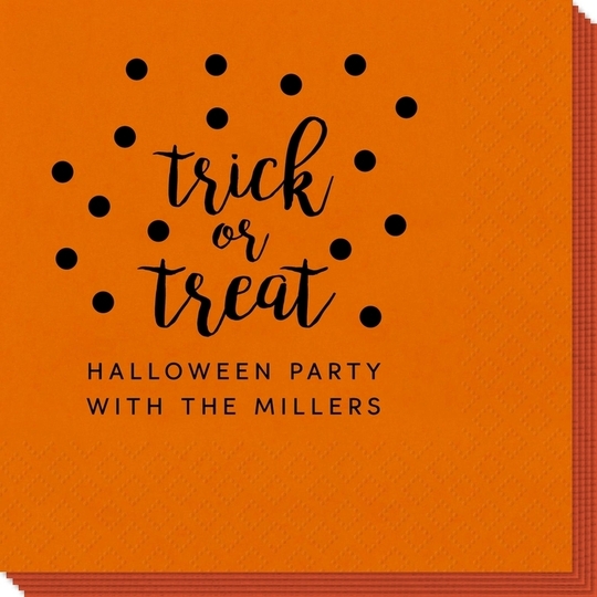 Confetti Dots Trick or Treat Napkins