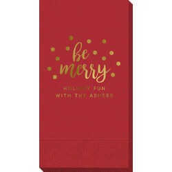 Confetti Dots Be Merry Guest Towels