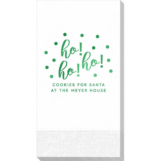 Confetti Dots Ho! Ho! Ho! Guest Towels