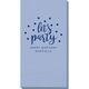 Confetti Dots Let's Party Guest Towels Image 5 of 5