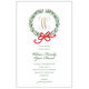 Traditional Wreath & Ribbon Invitations Image 1 of 2