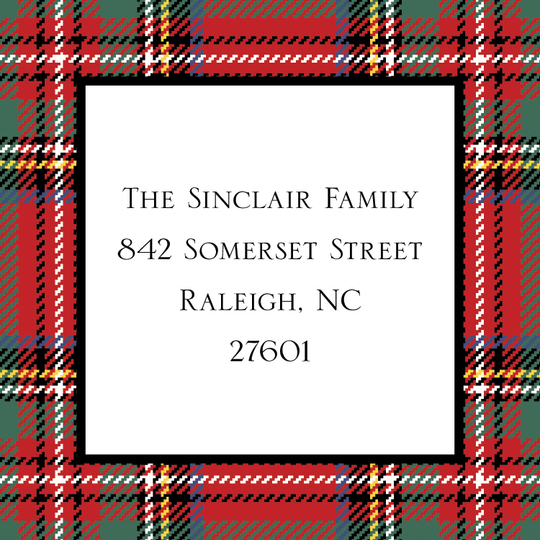 Tartan Plaid Stickers
