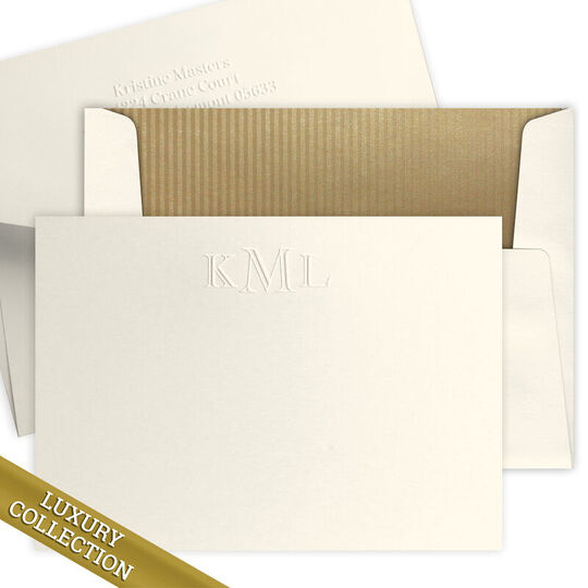 Luxury Masters Flat Note Card Collection - Embossed