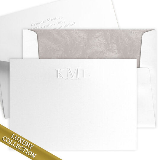 Luxury Masters Flat Note Card Collection - Embossed