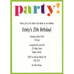 birthday invitations birthday party