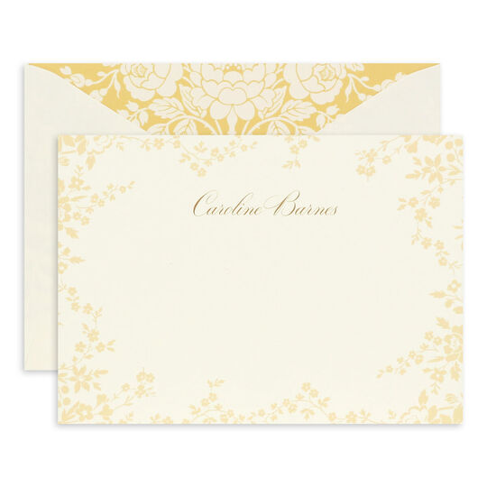 Amelie Damask Flat Note Cards