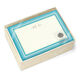 Turquoise and Gold Flat Note Cards Image 3 of 3