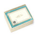 Turquoise and Gold Folded Note Cards Image 3 of 3