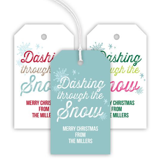 Dashing Holiday Hanging Gift Tags