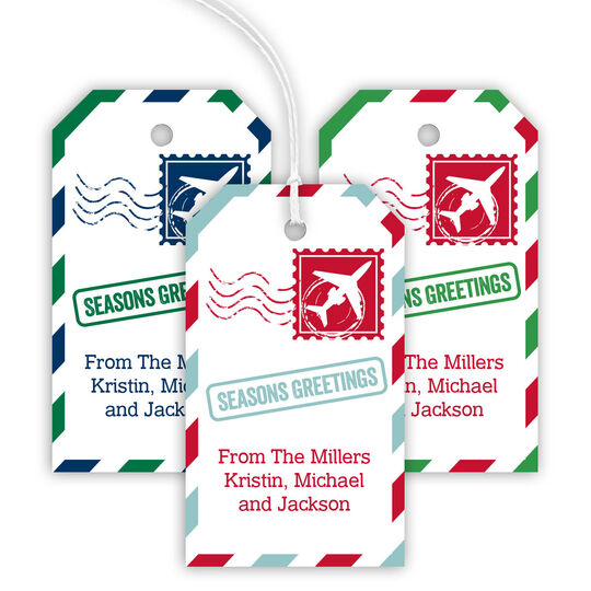 Stamp Holiday Hanging Gift Tags