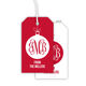 Monogram Ornament Holiday Hanging Gift Tags Image 3 of 5